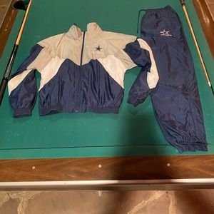 Vintage Cowboys Outfit with Windbreaker and Sweatpants Size M